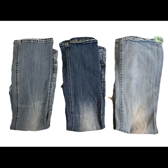 Lot of 3 Y2K ReRock Womens Jeans size 10R - Picture 2 of 9
